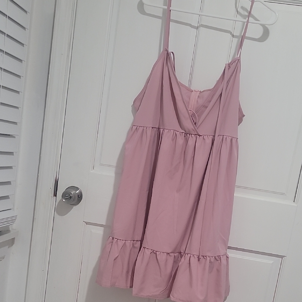 Pink Spaghetti Strap Dress Shein 3xl